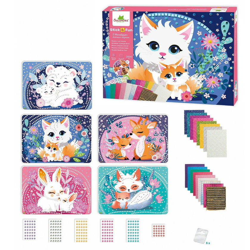 Stick'N Fun - Mosaics Cuddly Animals - 5y+