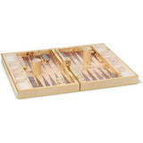 Croc Leather Backgammon Set
