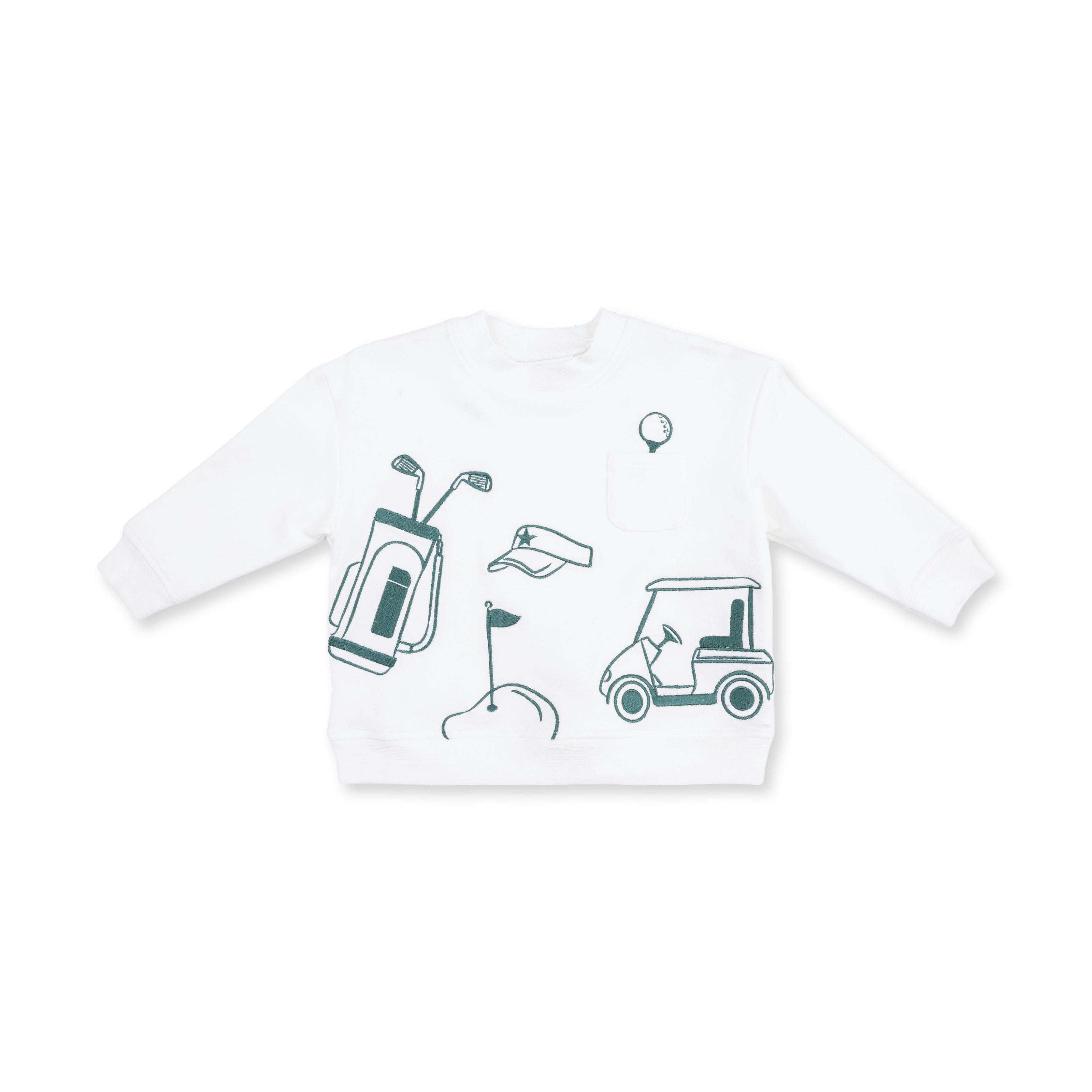 Golf - Drop Sleeve Sweatshirt White