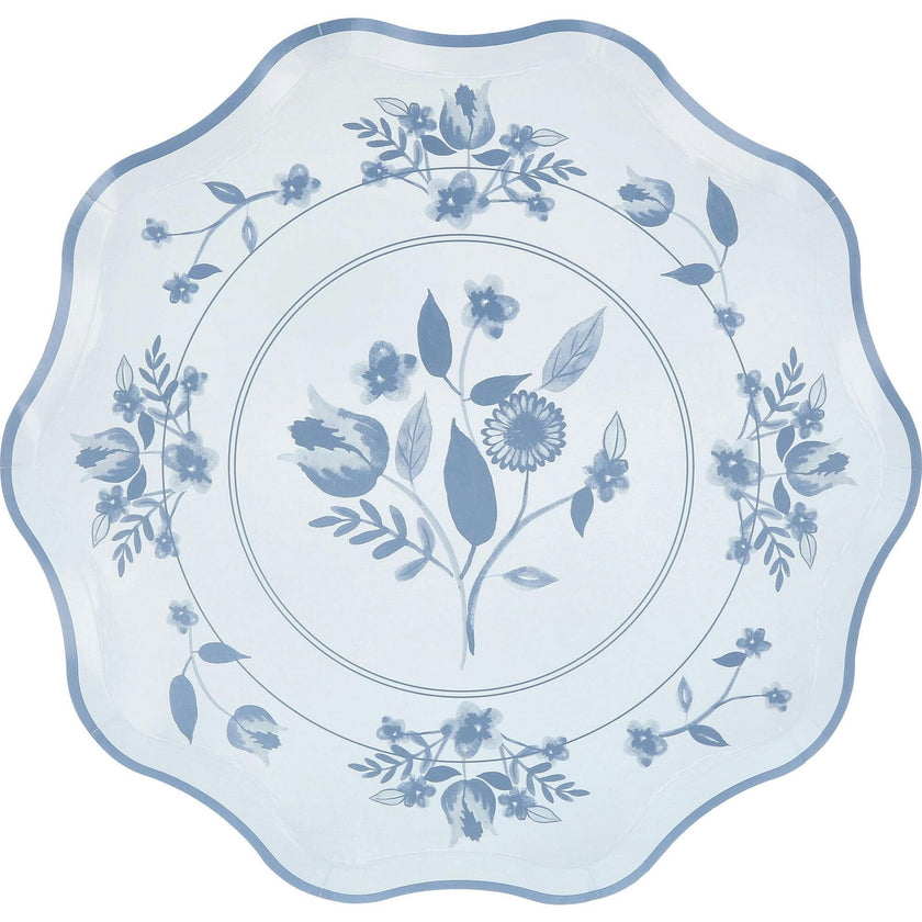 Vintage Botanical Dinner Plates