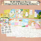 To My Friends Postcard Art Kit