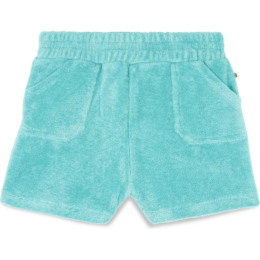 BONTON Blue Fish Terrycloth Baby Shorts