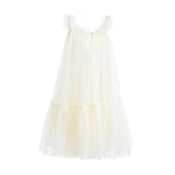 Delicate Dotted Ruffle Tier Dress