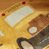 Washable Rug School Bus