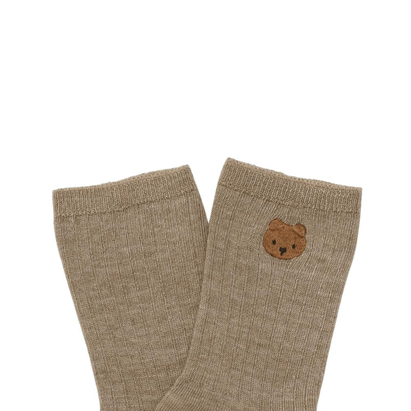 Bell Socks | Bear | Dusty Green