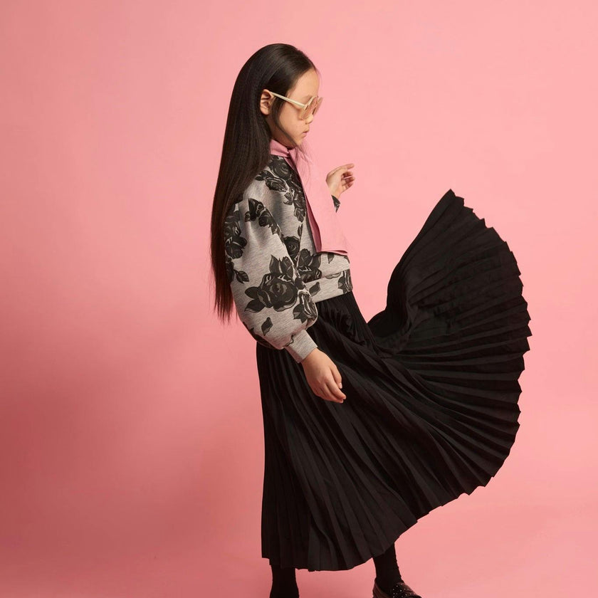 Cupro Pleated Skirt