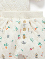 Quilted Track Set Veggie Patch Print