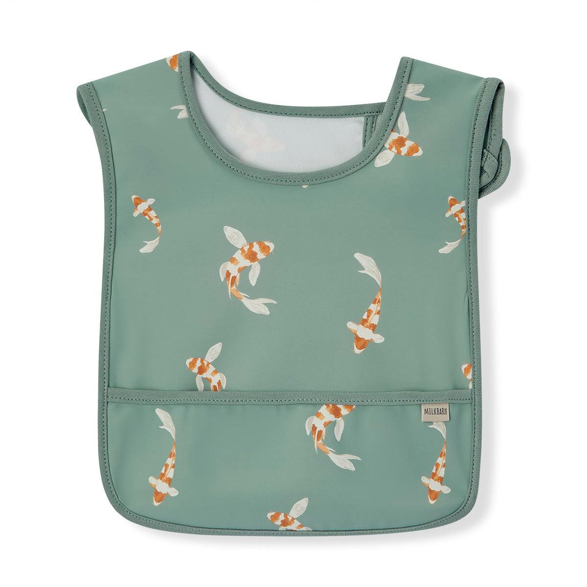 Swimming Koi Sleeveless Pocket Bib
