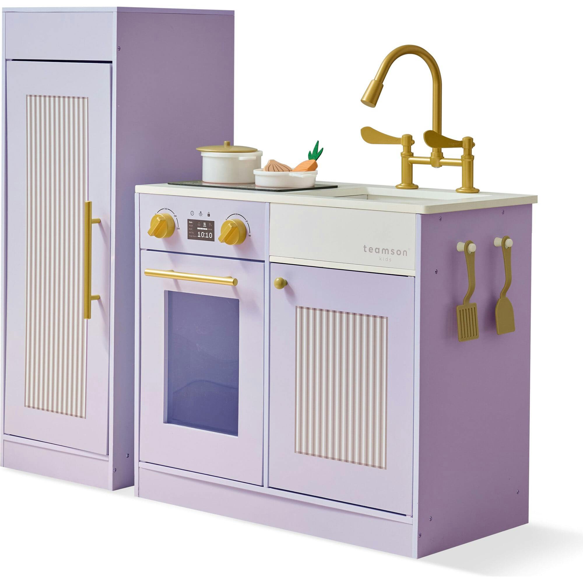 Teamson Kids Little Chef Chester Wooden Play Kitchen with 12 Accessories