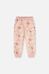 Sweatpants Pink Printed Flowers