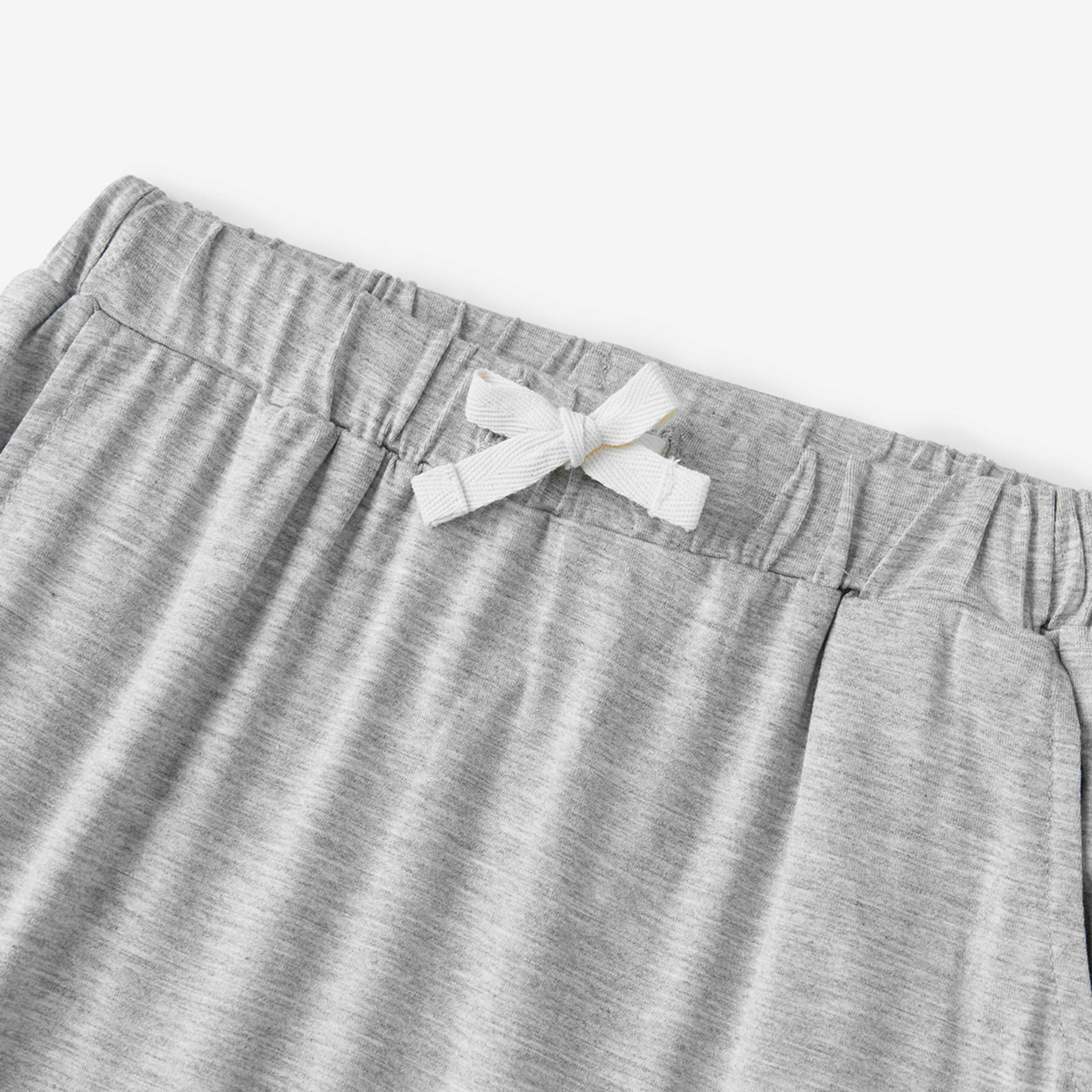 Grey Melange Luxe Solid Jogger Pants