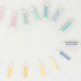 Rainbow Striped Mini Candles