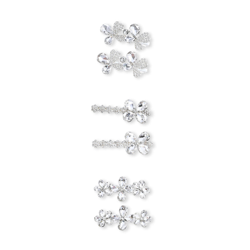 Crystal Aura Hair Pin Trio