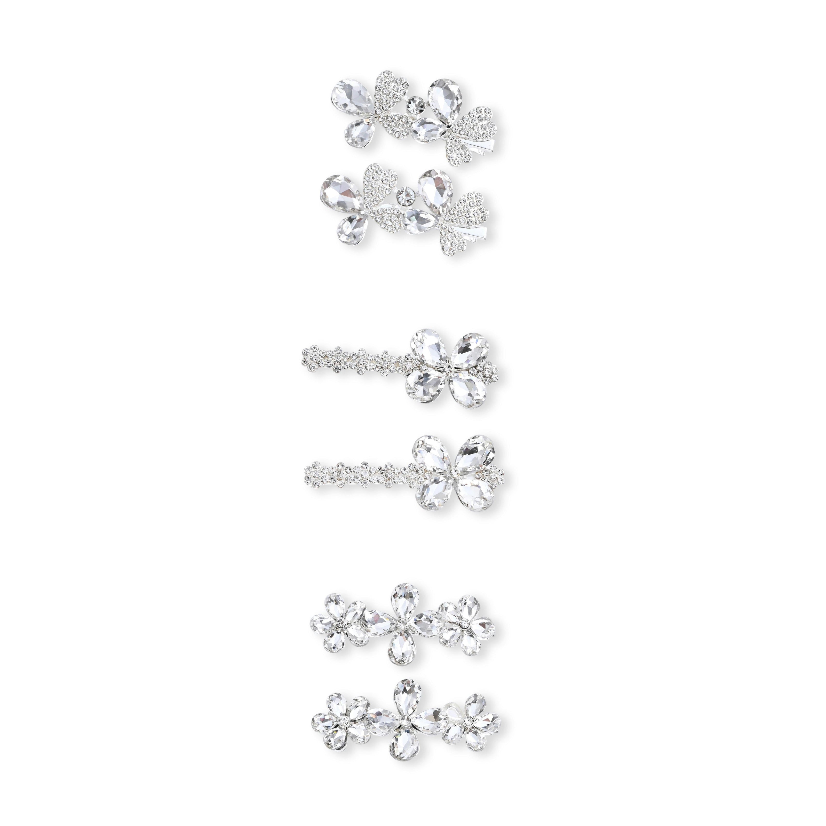 Crystal Aura Hair Pin Trio