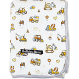 Love Trucks White Bamboo Blanket
