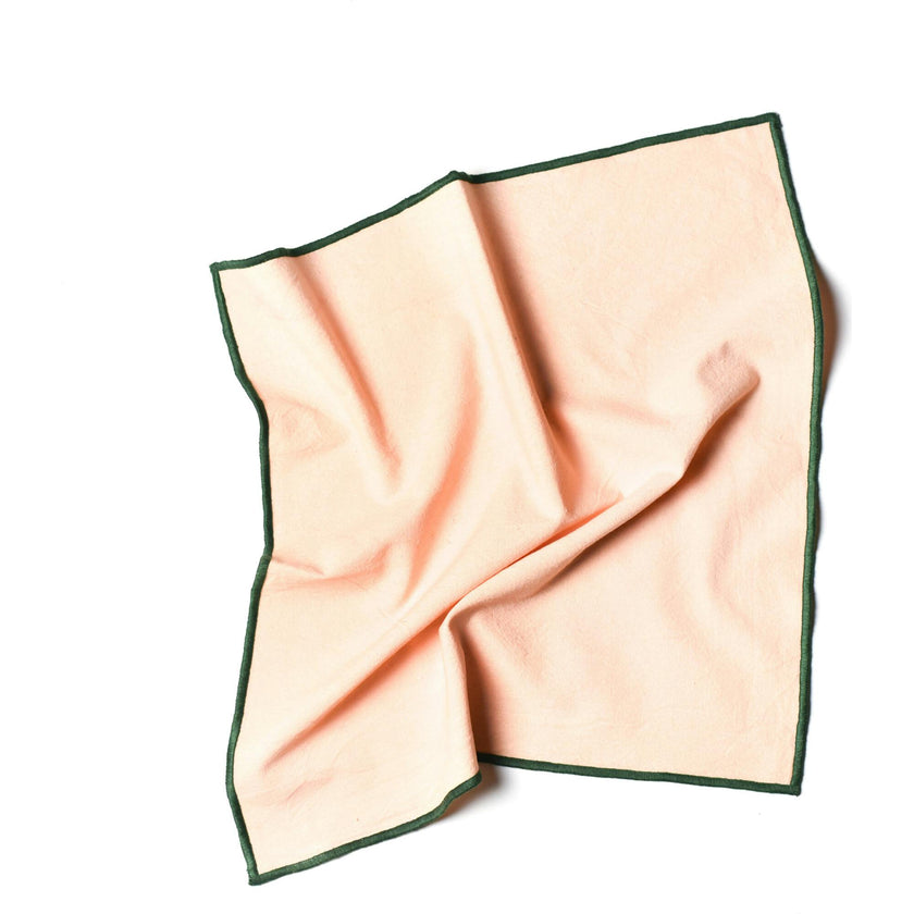Color Block Blush and Pine Napkin