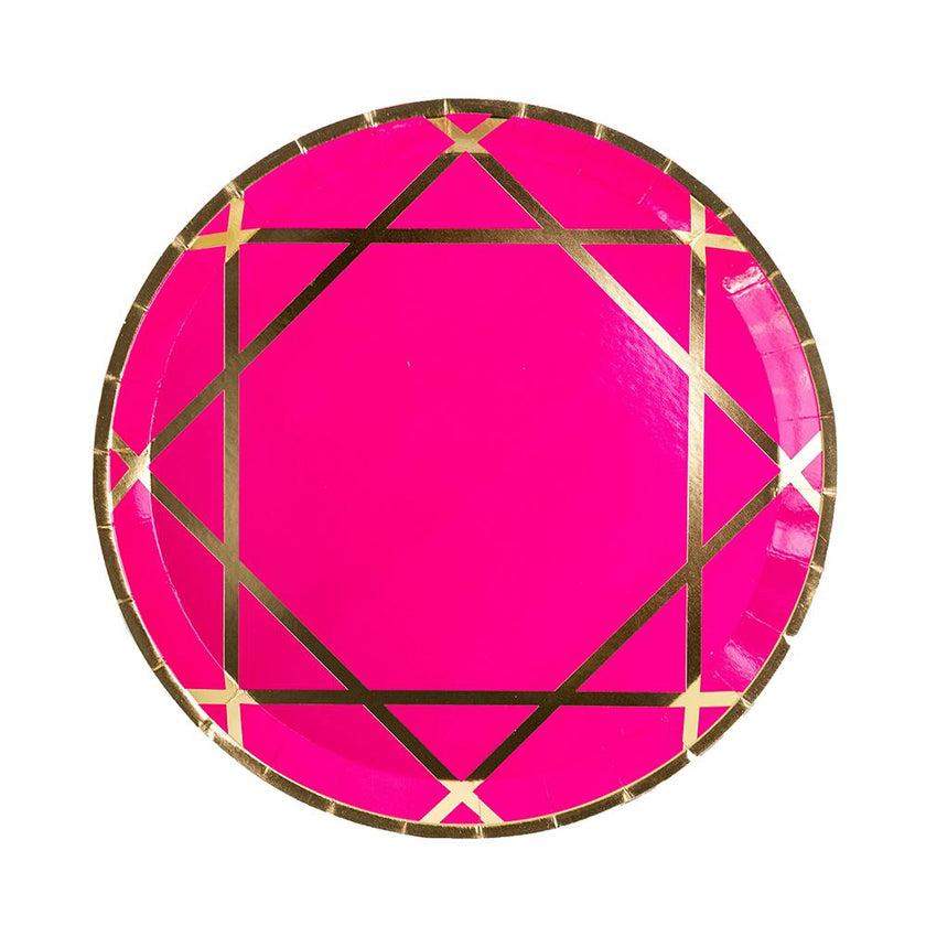 Enchanté Pink Dinner Plates