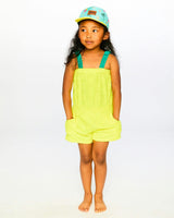 Terry Cloth Sleeveless Jumpsuit Yellow