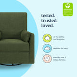 Carter's Ethan Recliner and Swivel Glider | Water Repellent & Stain Resistant fabric
