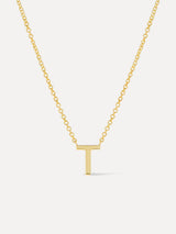 Gold Initial Necklace - Letter Necklace