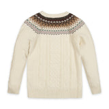 Organic Fair Isle Cable Sweater - Baby
