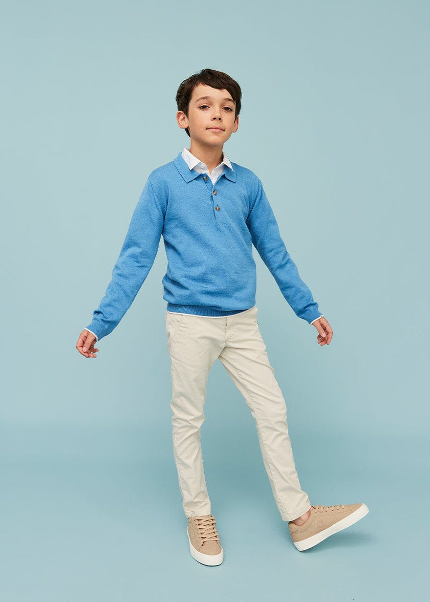 Cotton Polo Jumper