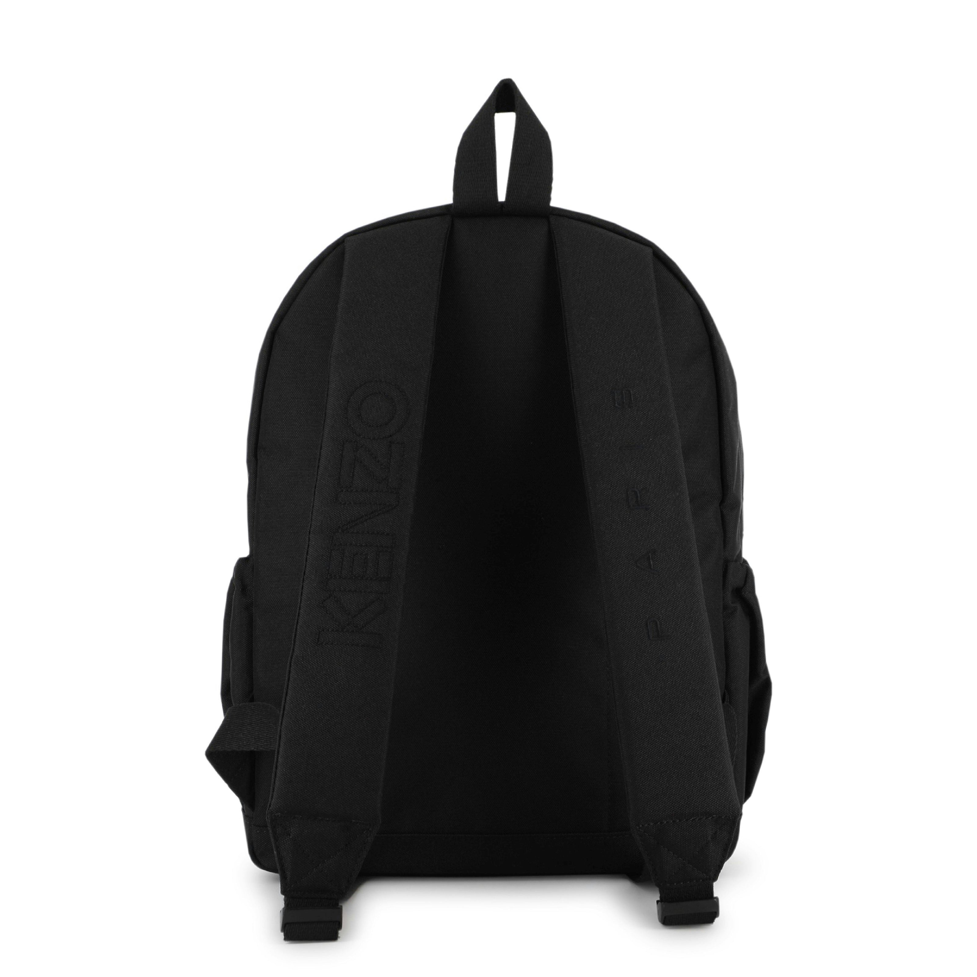 Black Embroidered Backpack