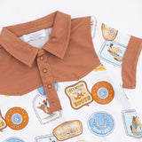 Rodeo Patches Uni - Cowboy Polo with Casual Short