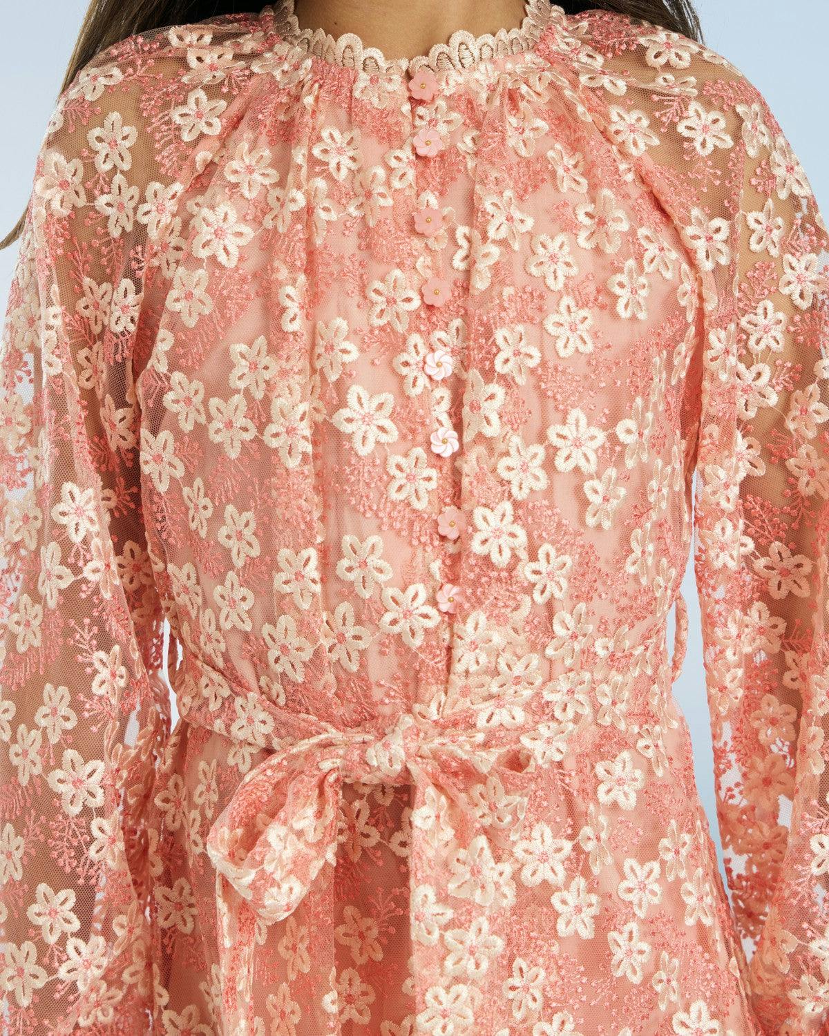 Julia Embroidered Mini Dress