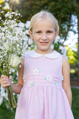 Linen Look Dress With Flowers
