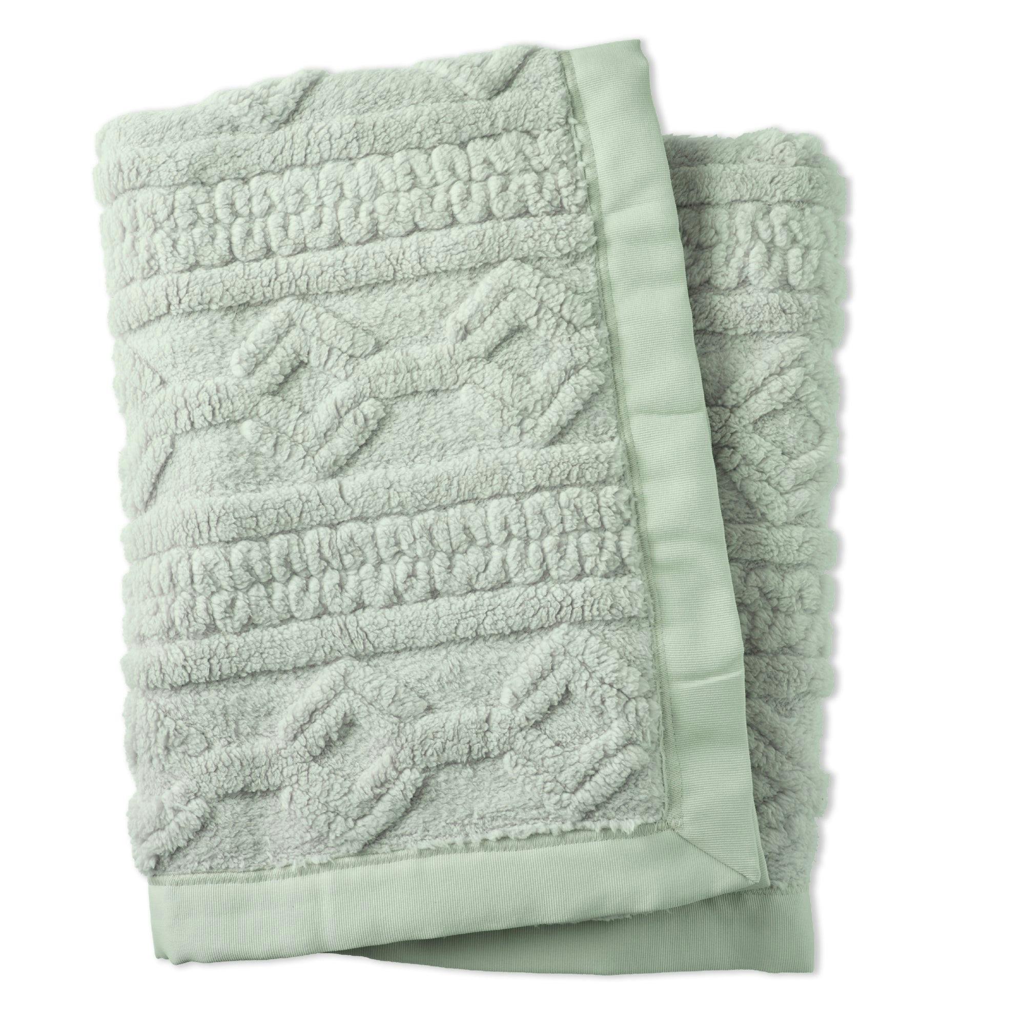 PRESLEY Ultra Luxe Plush Textured Fleece Baby Stroller Blanket