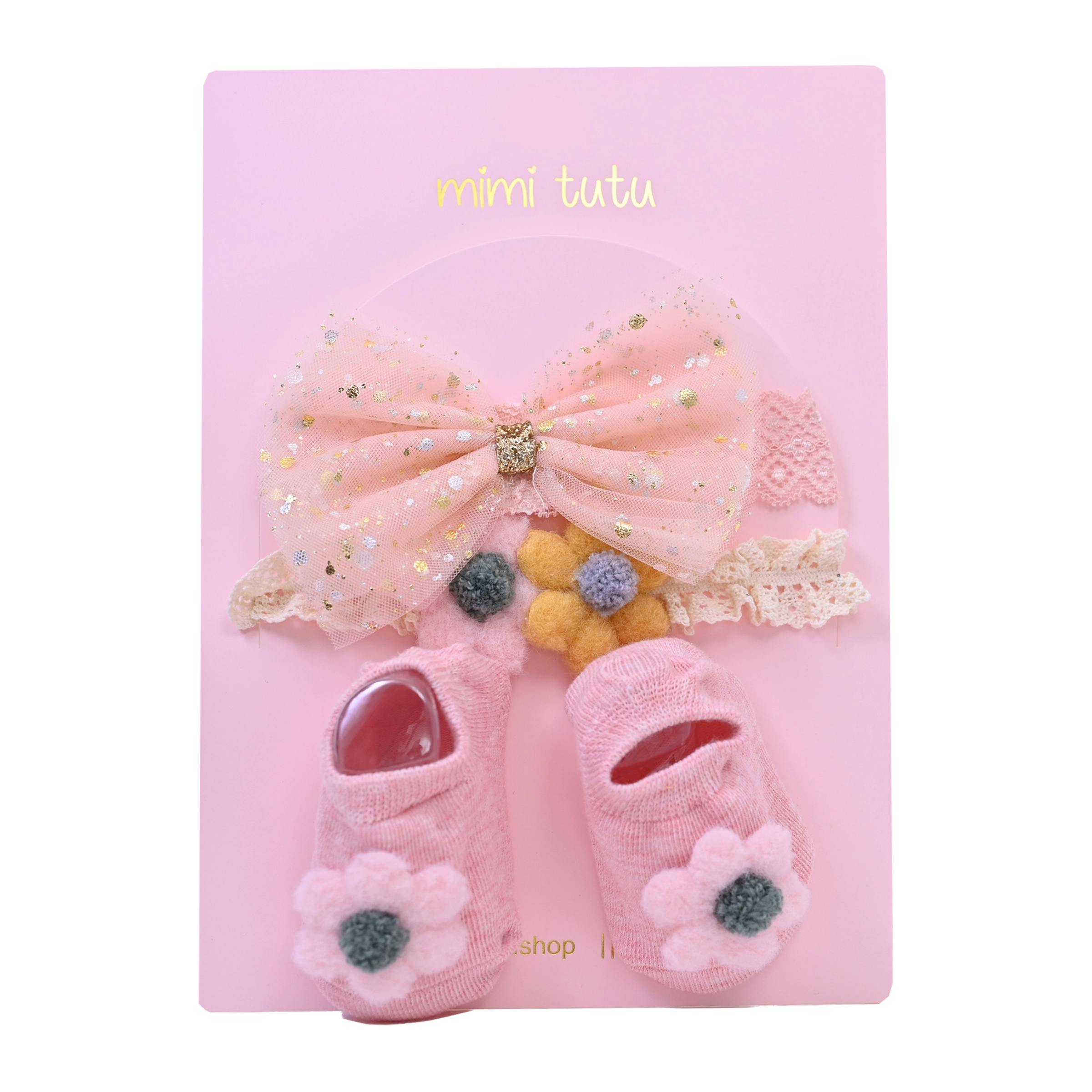 Multicolor Flower and Bow Gift Set