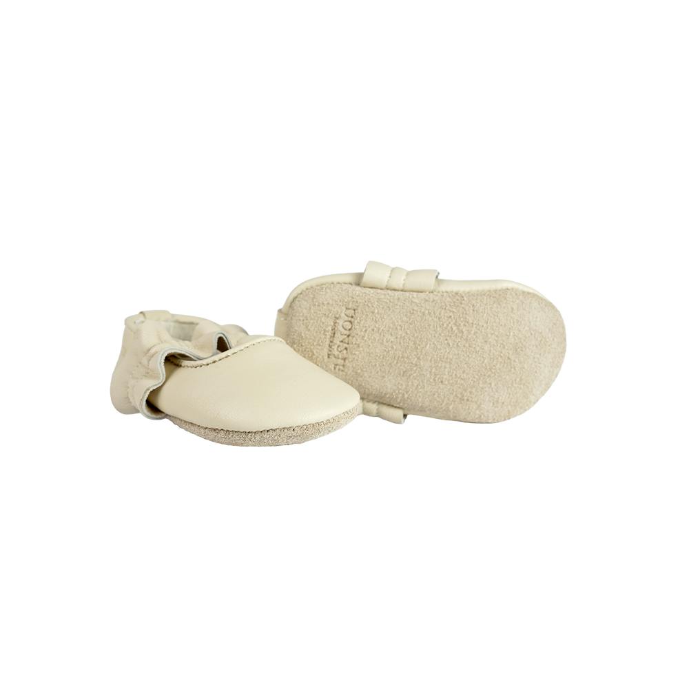 Audrie Ballerinas | Cream Leather