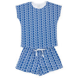 Riley Women's Pajama Short Set - Pep Rally Blue