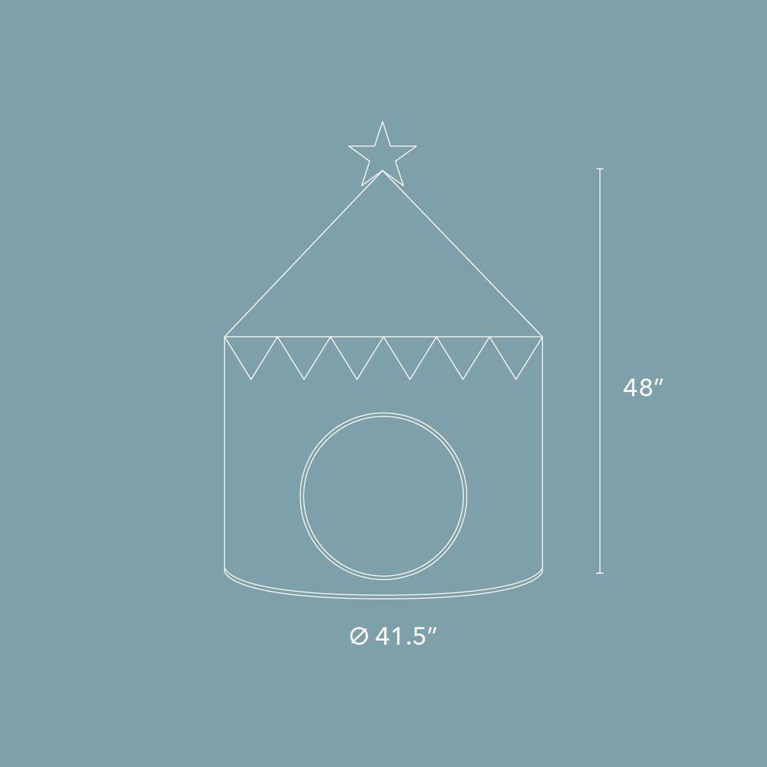 Mini Play Tent | Blue PRE-ORDER 10.19 DELIVERY