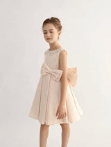 Pink Melinda Pearl Double Bow Dress