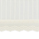 Off-White Lace Scallop Crib Skirt