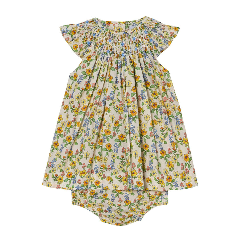 Hand-Smocked Baby Dress - Cassia
