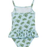Peplum Swimsuit in Turtle