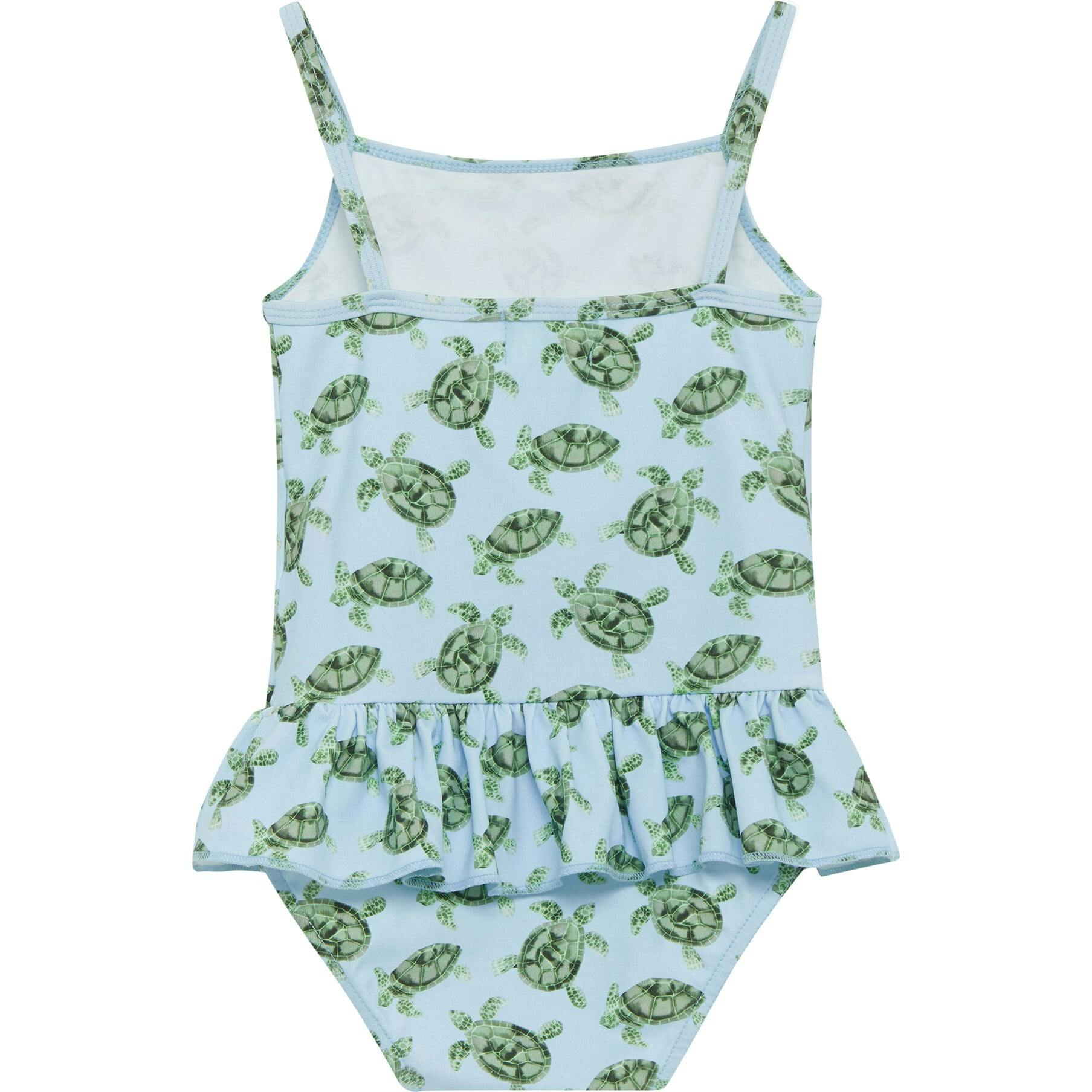 Peplum Swimsuit in Turtle