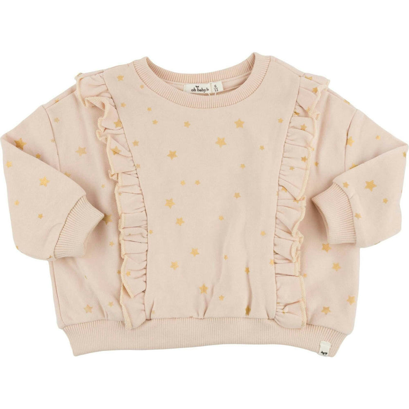 Mini Stars Gold Foil Millie Ruffle Boxy