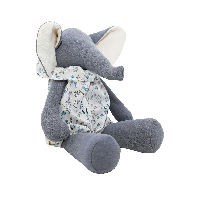 Pamplemousse Peluches Bernadette the Elephant - Small Grey