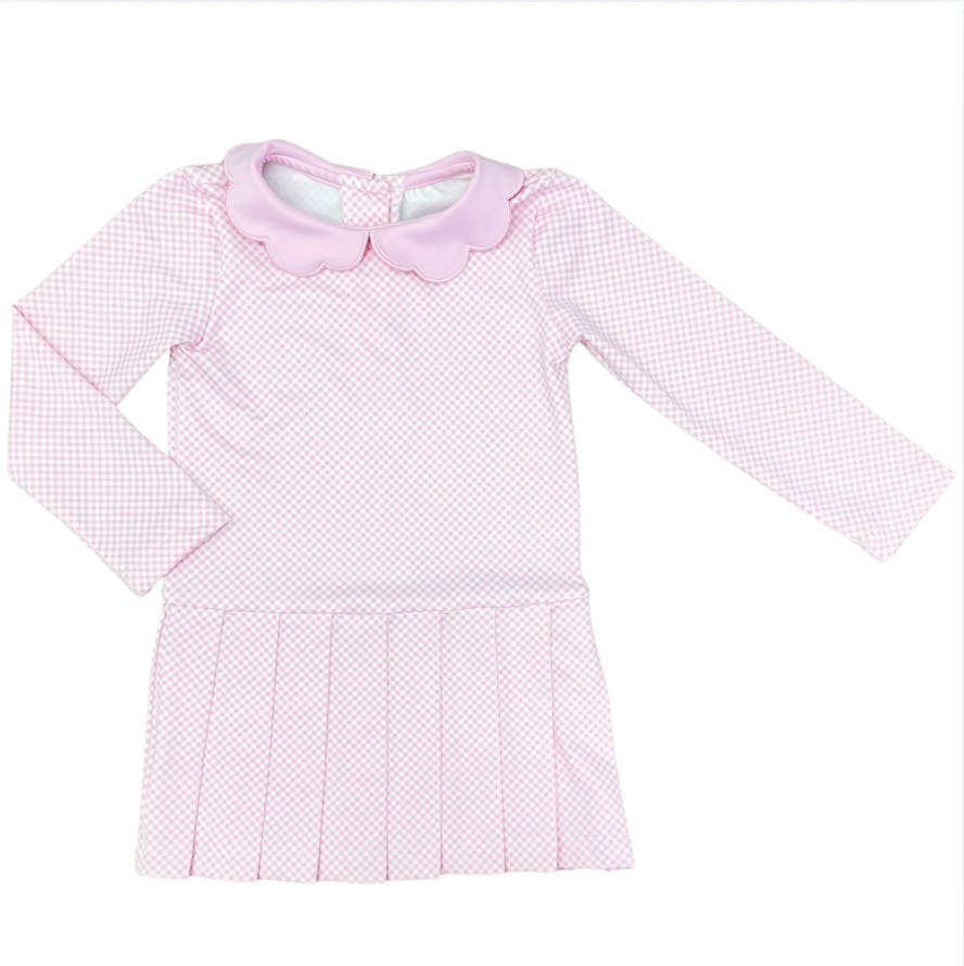 Claire Dress Poppy Pink Gingham