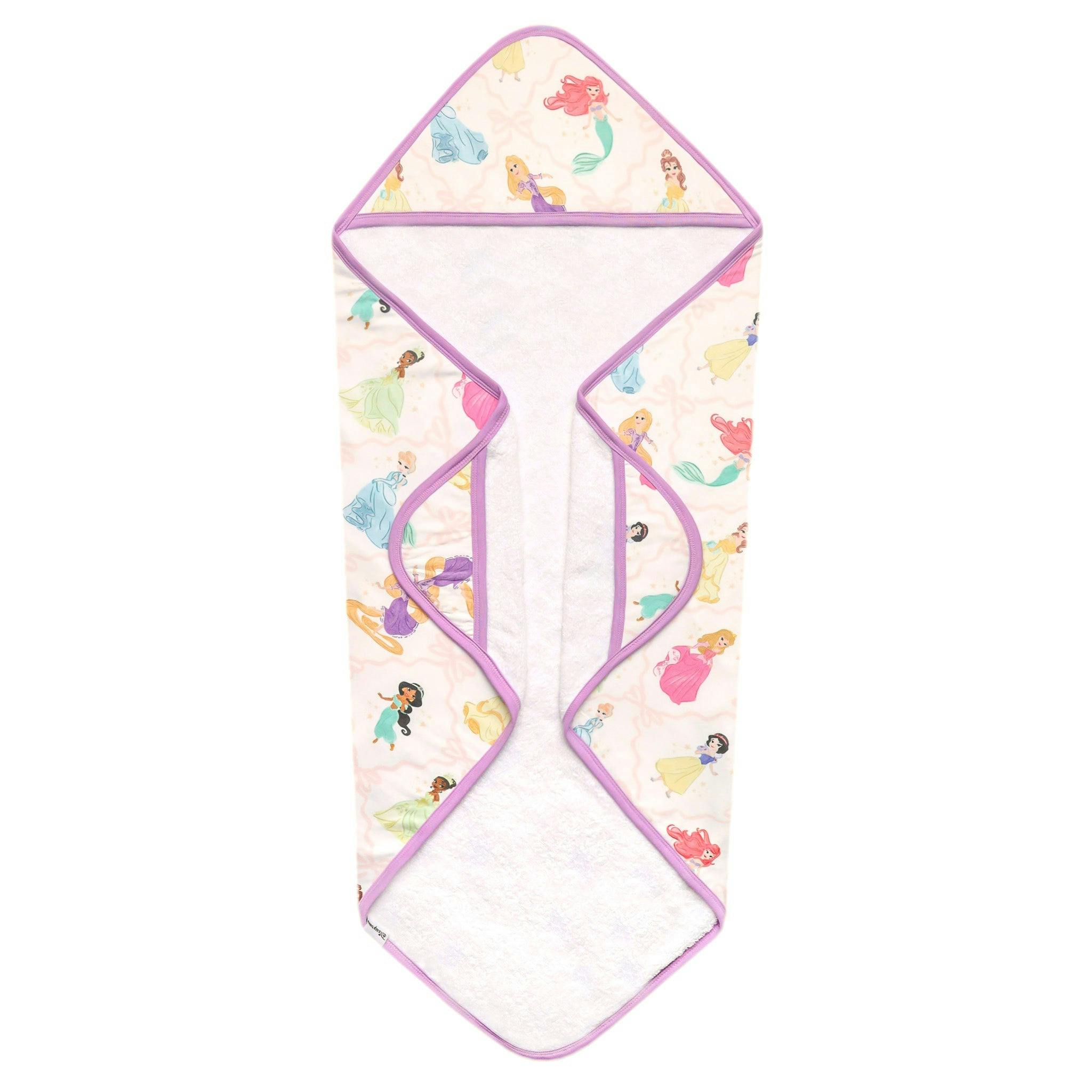 Premium Baby Knit Hooded Towel - Disney Princess