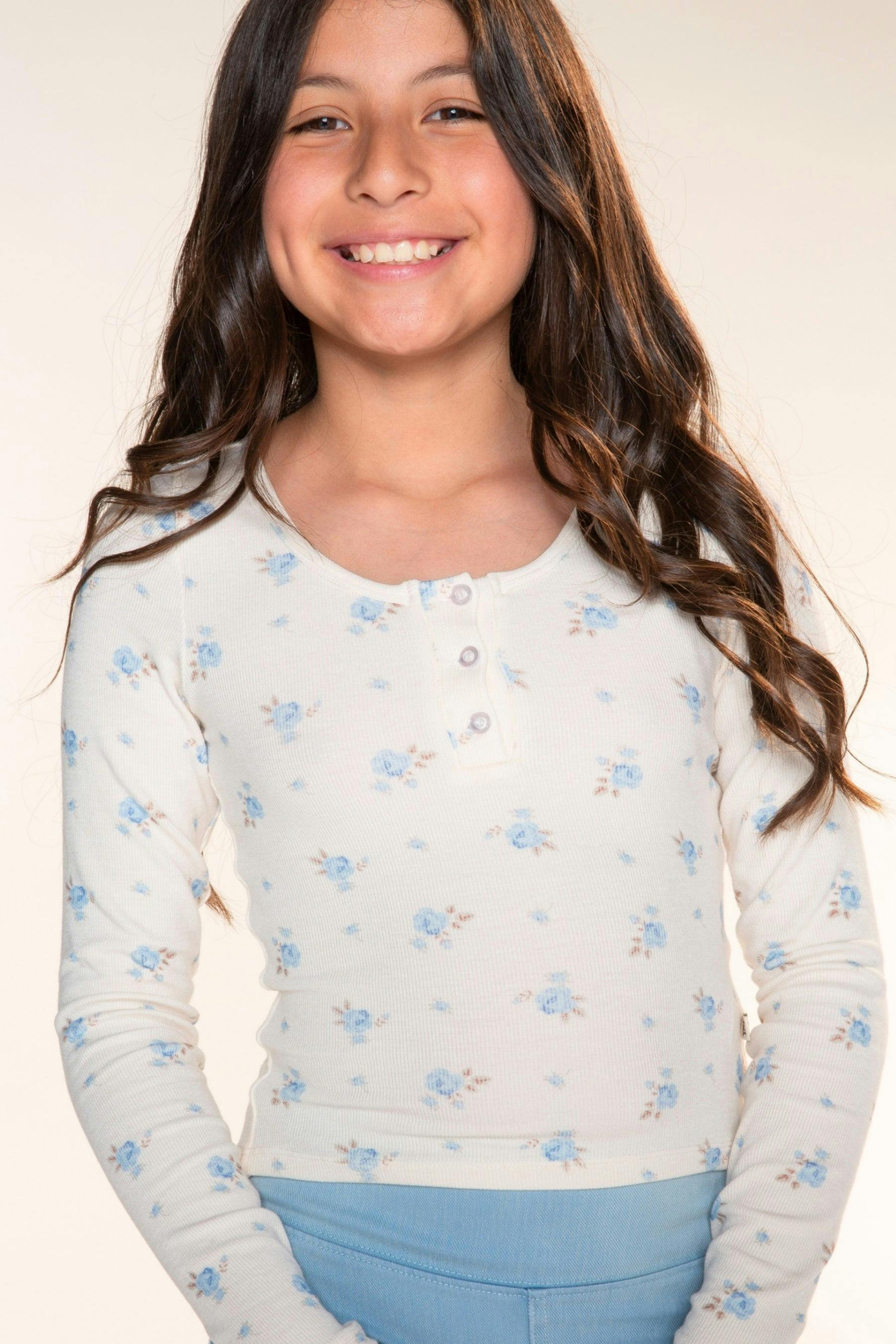 Ultra-Soft Rib Long Sleeve Fitted Henley