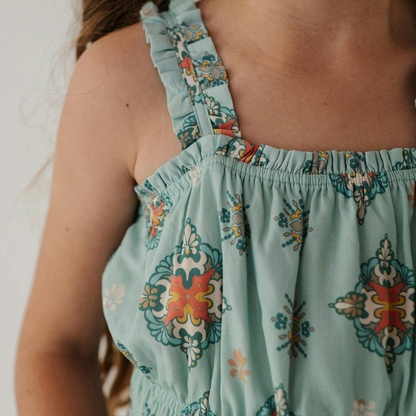 Ruffle Strap Shorts Romper