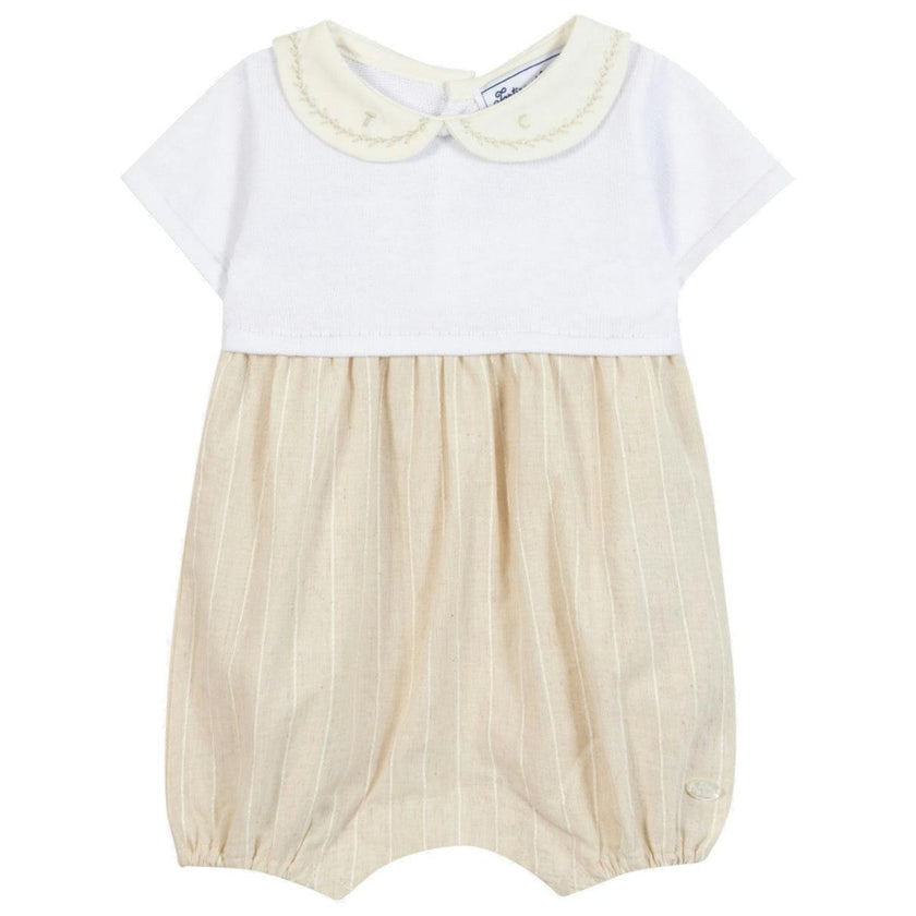 TARTINE ET CHOCOLAT Linen and Cotton Baby Romper