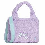 Sherpa Tote Bag – Cozy, Colorful & Convertible with Matching Coin Purse, Bows