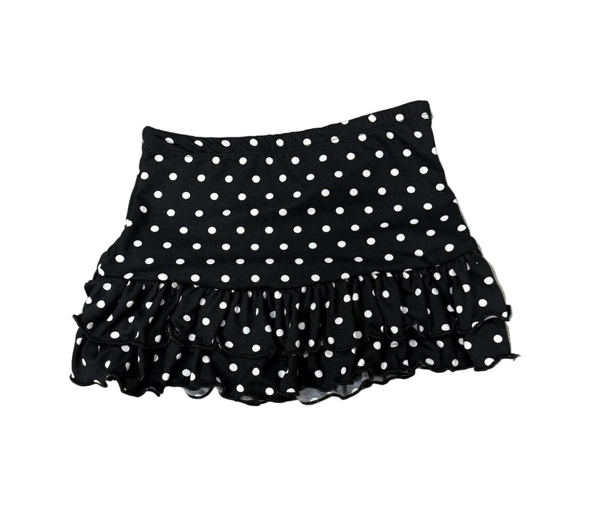 Girls Maggie Black Dot Skirt
