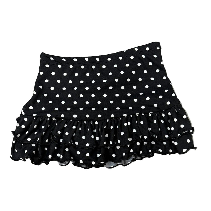 Girls Maggie Black Dot Skirt